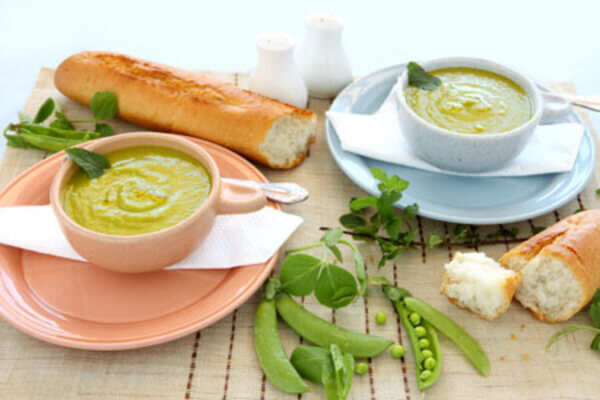 Green peas and mint soup recipe