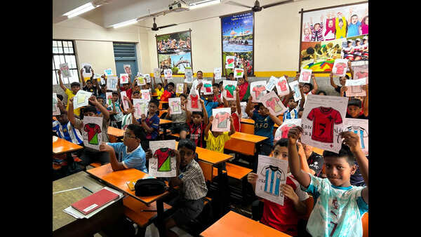 Students swap uniforms for World Cup colours at Don Bosco