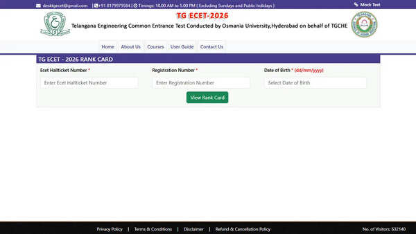 TG ECET 2026 rank cards out at ecet.tgche.ac.in, counselling schedule expected soon for admissions: Direct link