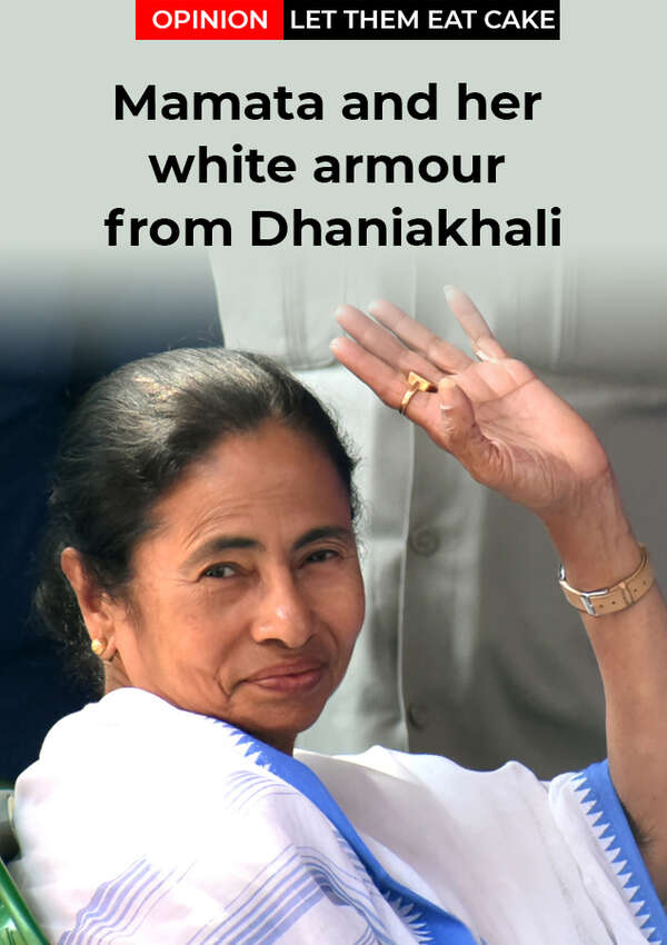 Mamata and her white armour from Dhaniakhali