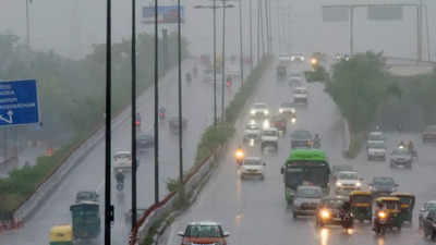 Delhi-NCR Monsoon Rain Updates: South Delhi road damages; waterlogging affects traffic