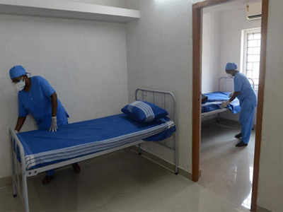 Denied bed, man sets up a hospital