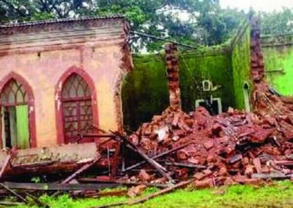 Goa: Part of historian’s house in Cuncolim collapses in rain
