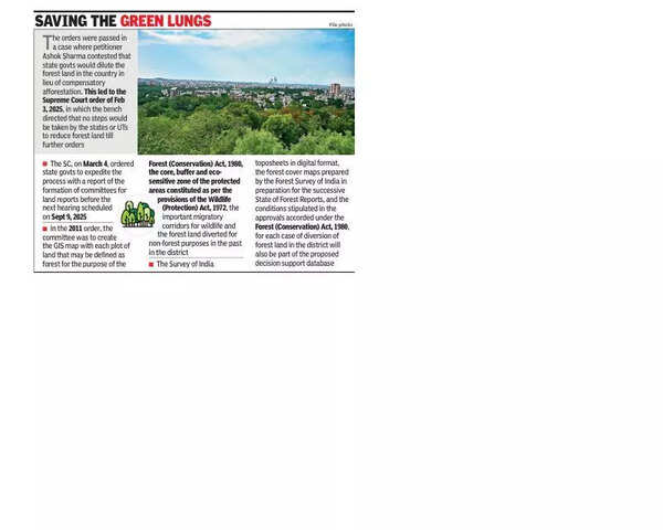 State forms panels to prepare district-wise forest land reports and GIS maps