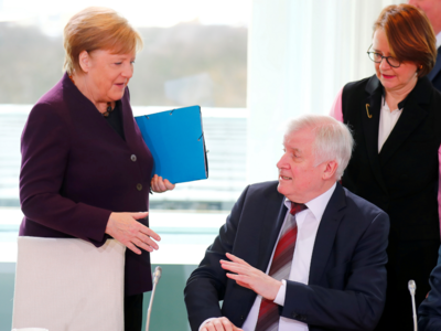 Germany Interior Minister refuses to shake hands with Chancellor Angela Merkel amid increasing coronavirus cases