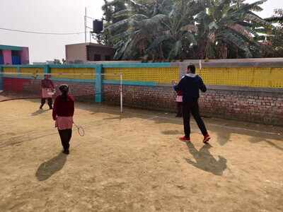 Badminton driving attendance at Sadopur school