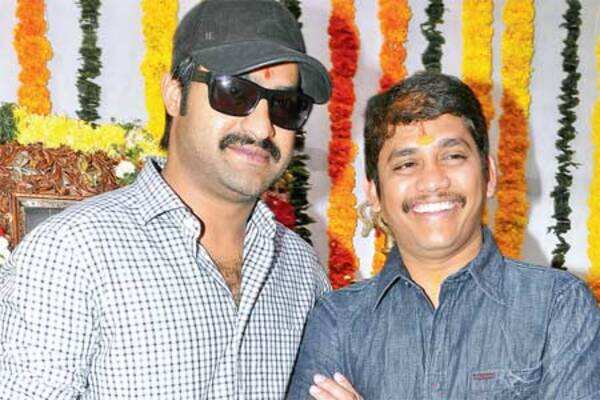 Tollywood stars attend the muhurat of NTR Jr's latest film in Hyderabad