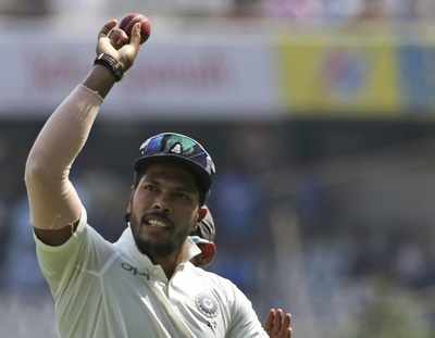 India vs West Indies Test match: Roston Chase gets 100 and Umesh Yadav six wickets as WI end first innings at 311