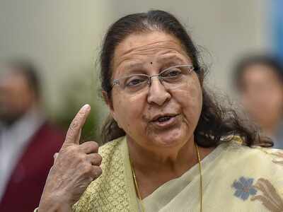 Sumitra Mahajan makes a controversial comment about Hemant Karkare, sparks row