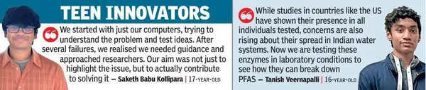 Class 11 students tackle toxic ‘forever chemical’ pollution