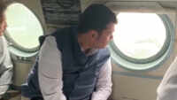 Devendra Fadnavis conducts aerial survey to review flood situation in Maharashtra 