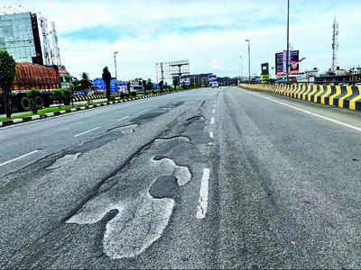 Video: Airport Road is coming undone