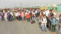 COVID-19: Ghaziabad Police stop migrant workers coming from Delhi amid lockdown 