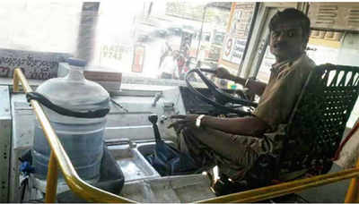 The Gadag KSRTC driver who quenches passengers’ thirst