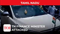 Slipper thrown at TN finance minister's vehicle in Madurai 