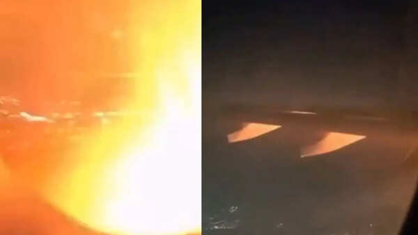 Watch: Engine fire forces US-bound Delta flight to make emergency landing in Brazil, passengers panic mid-air