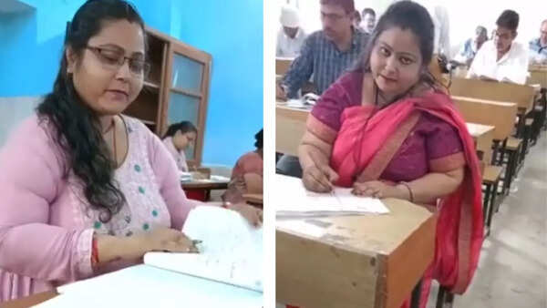 Teacher's Instagram reels goes viral while grading PPU exam papers in Bihar