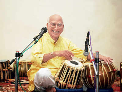 A tabla stalwart plays his last beats