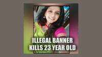 Woman techie dies after illegal banner crashes on her in Chennai 