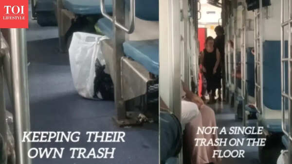Watch: A video from Northeast India shows powerful lesson in civic sense on train