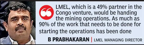 Lloyds plans to bring cobalt from its share in Congo mines to India