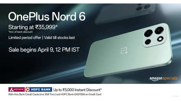 OnePlus Nord 6 with 9,000mAh battery, 165Hz display launched in India: Price, avialability and more