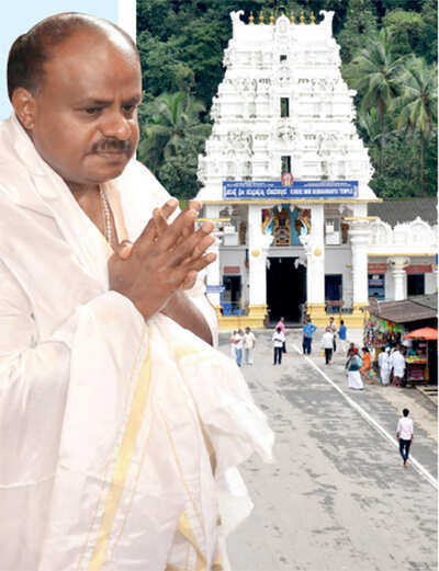 Government work is God’s work: In the 100 days that Chief Minister HD Kumaraswamy completes today, he has already visited 50 temples