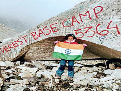 Bengaluru girl at Everest base camp