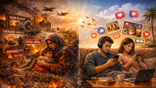 Calm in the chaos: Why are we going numb as the world burns?