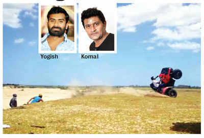 Kannada actors injured on film set