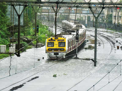 Local trains with essential workers held up for hours