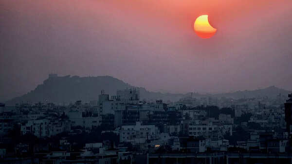 Partial solar eclipse offers Hyderabad stargazers special celestial treat