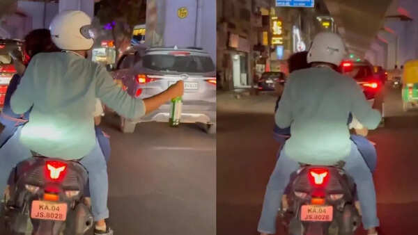 Beer in hand, tripling, no helmets: 3 Bengaluru doctors booked after video goes viral