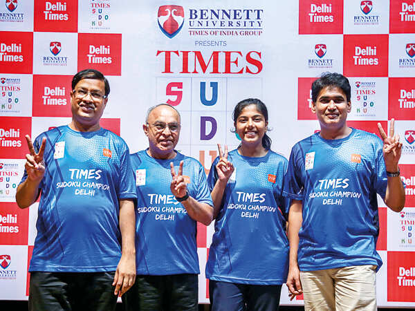Delhi gets its four champs for the Times Sudoku Championship finale