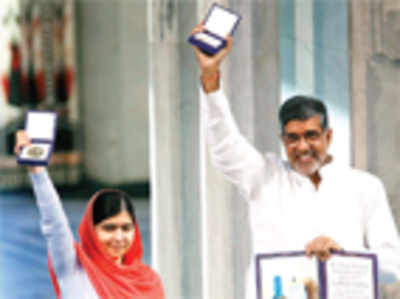 Malala, Satyarthi pick up Nobel
