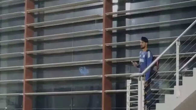 Asia Cup | Arshdeep Singh on the hunt: Left-arm pacer closely watches UAE batters practice - photo goes viral