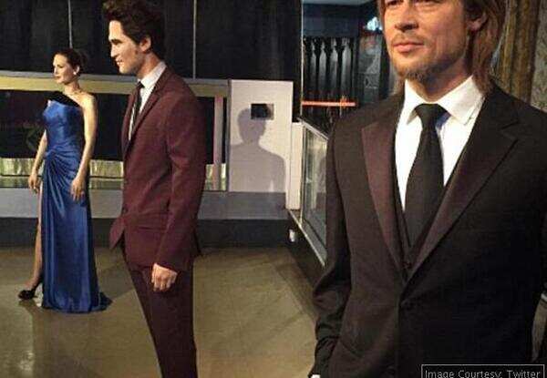 Brad Pitt - Angelina Jolie's wax statues split up at Madam Tussauds