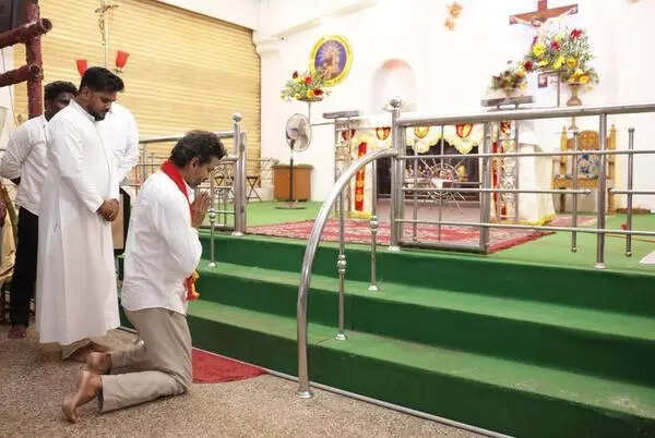Silent pitch: Vijay visits church, mosque, temple in Trichy East