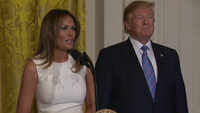 The Trumps honour military mothers at White House 