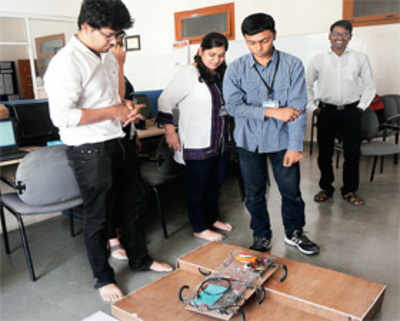 Pune Institute of Computer Technology's saviour robot impresses IIT