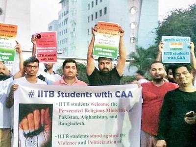 IIT-Bombay students march in support of CAA