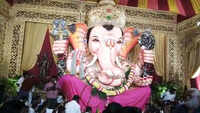 Hyderabad: Devotees perform pooja at Balapur Ganesh idol 