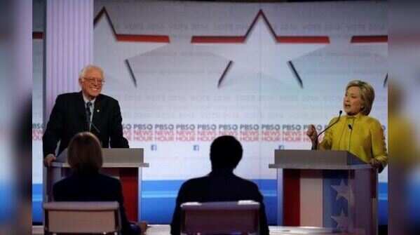Clinton and Sanders battle in debate over healthcare, Wall Street ties
