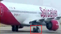 On cam: SpiceJet flight makes emergency landing at Jaipur airport 