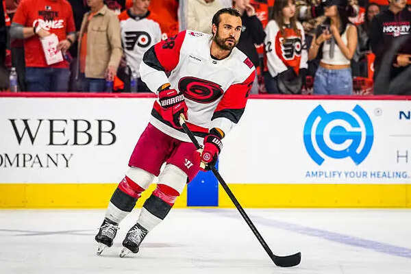Carolina Hurricanes winger William Carrier reveals wife supports Montreal Canadiens during NHL playoff season creates awkward moment at home