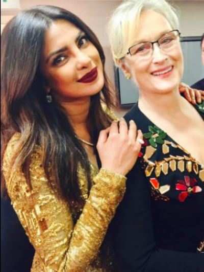 Golden Globe Awards 2017: Priyanka Chopra’s fan girl moment with Meryl Streep