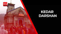 Uttarakhand: Devotees brave heavy rain to visit Kedarnath temple 