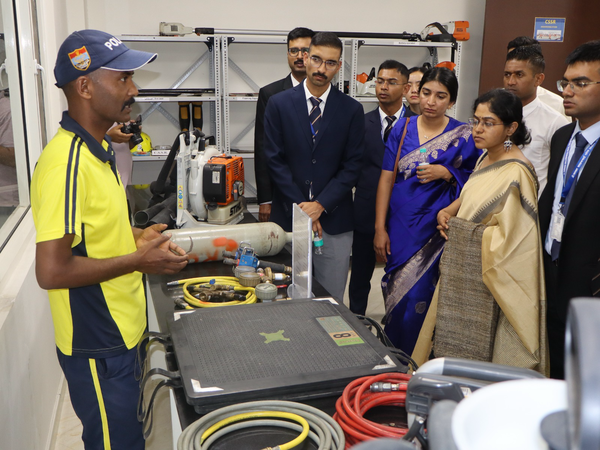 86 IPS trainees visit SDRF battalion for disaster response training