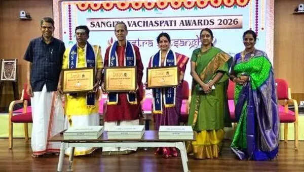 Sangita Vachaspati awards presented to artistes