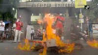 Students protest against NEP outside Kolkata’s Jadavpur University 